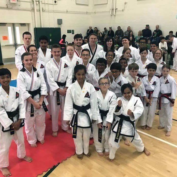 Martial arts students