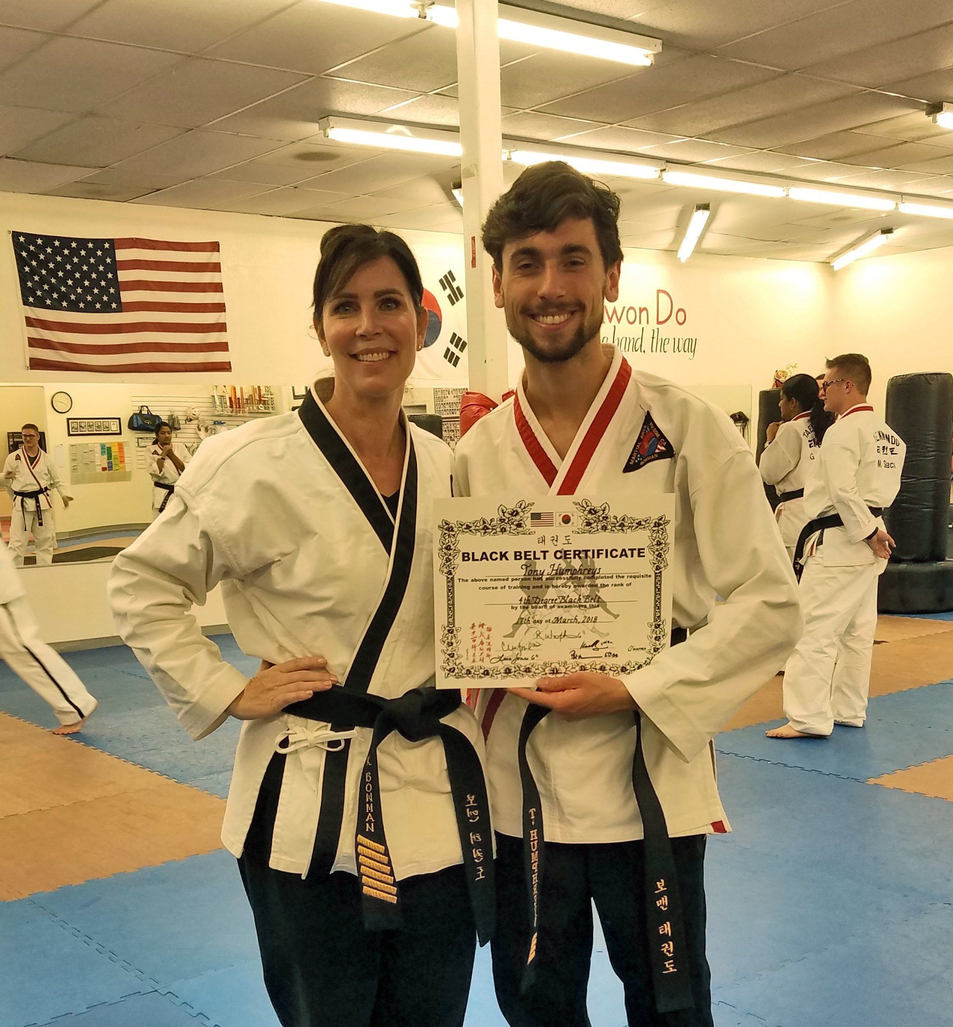 Black belt certificate