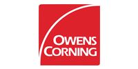 Owens Corning logo: white text and arc on a red square.