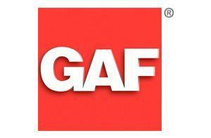 GAF logo: White