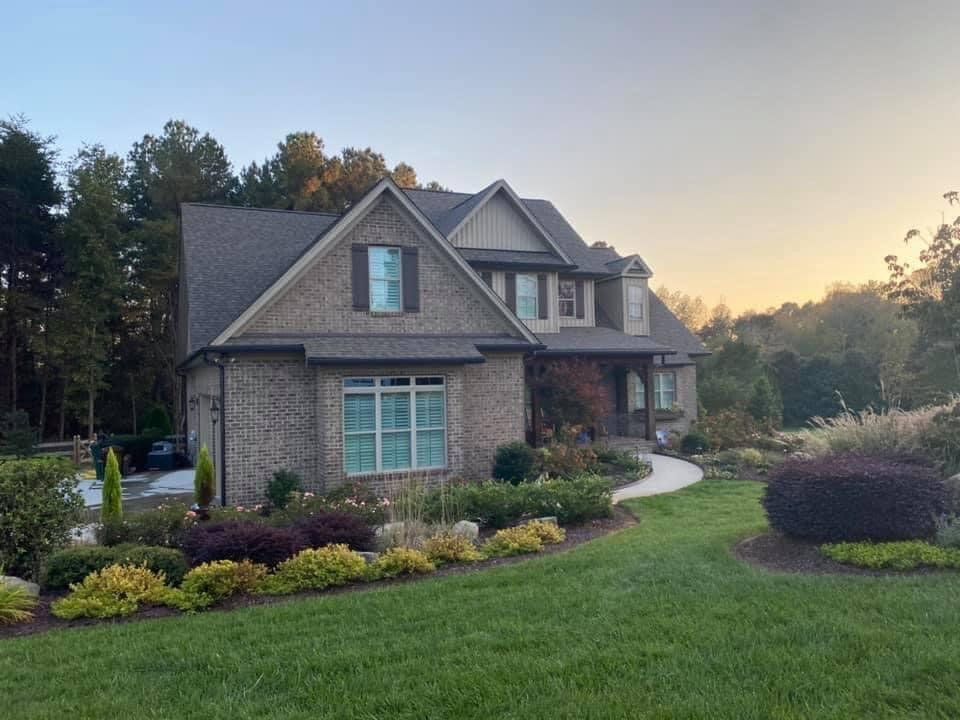 Beautiful house with asphalt roofing