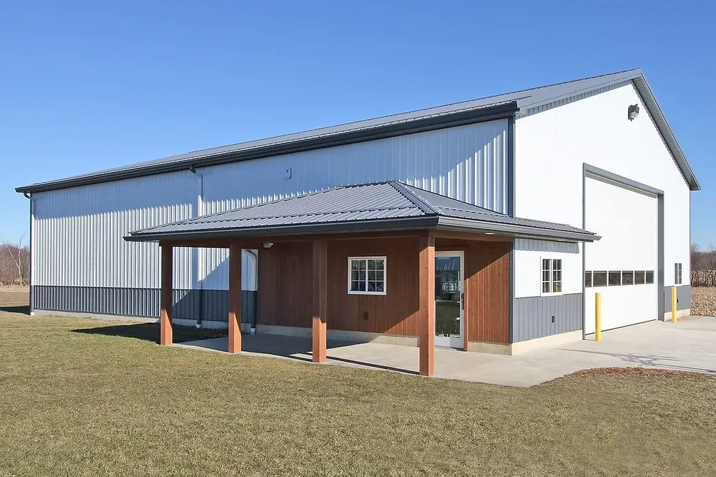 Metal storage building