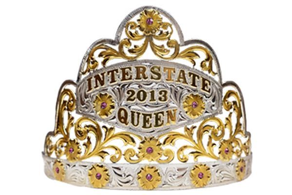 A crown that says interstate queens 2013 on it