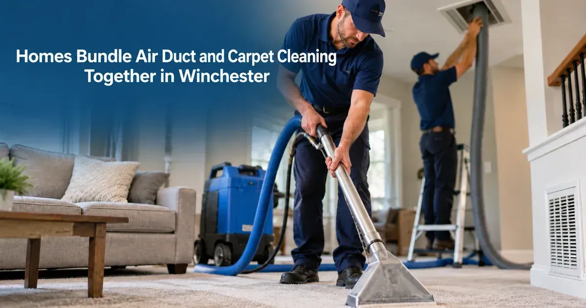 Homes Bundle Air Duct and Carpet Cleaning Together in Winchester