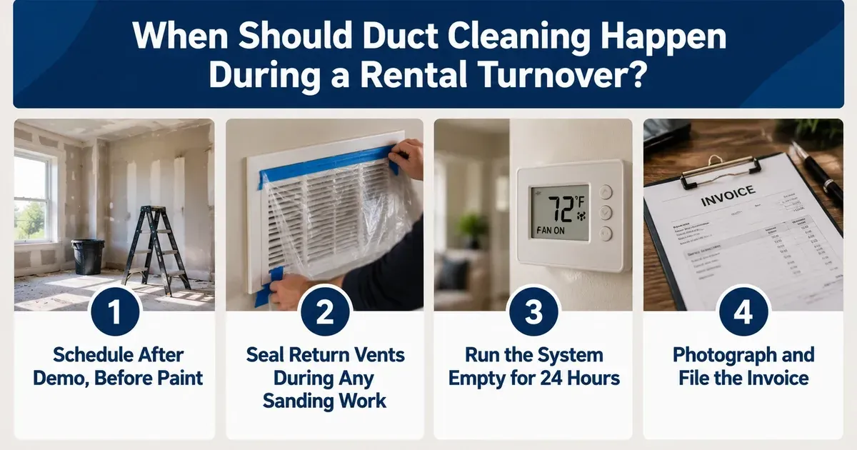 When Should Duct Cleaning Happen During a Rental Turnover?