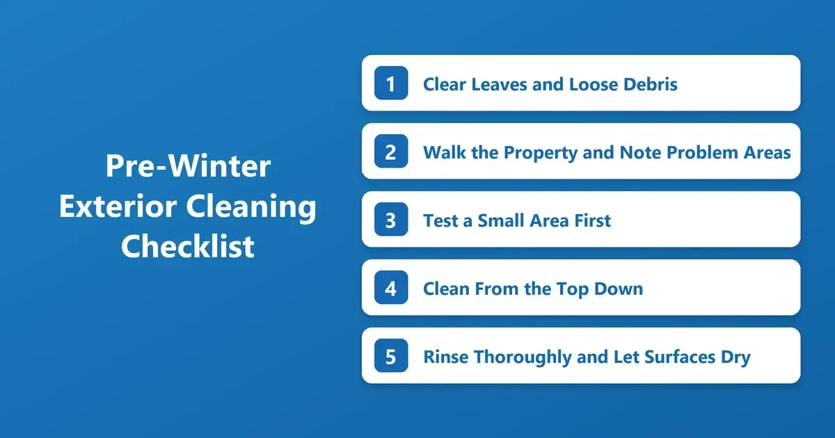 Pre-Winter Exterior Cleaning Checklist