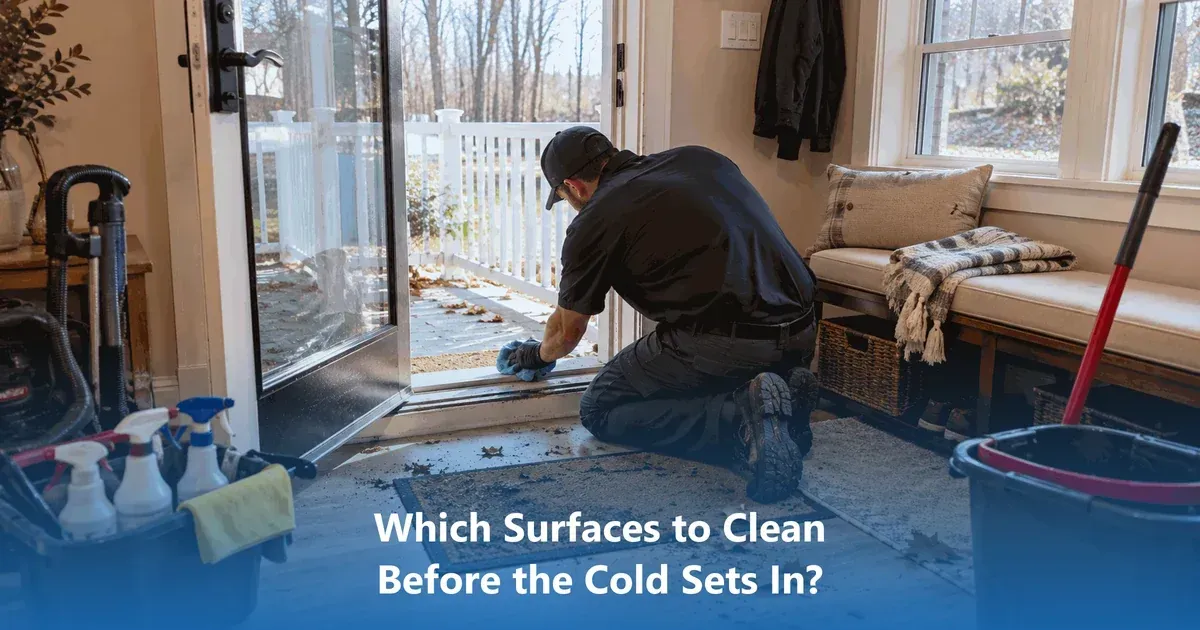 Which Surfaces to Clean Before the Cold Sets In?