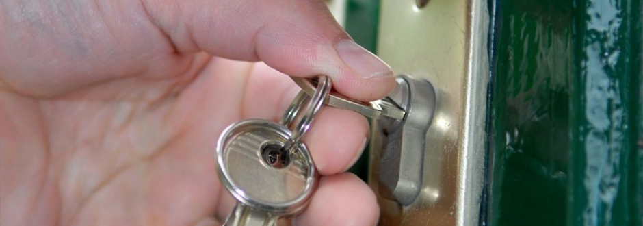 Opening the lock with the keys
