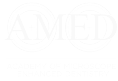 AMED logo: text within overlapping circles.