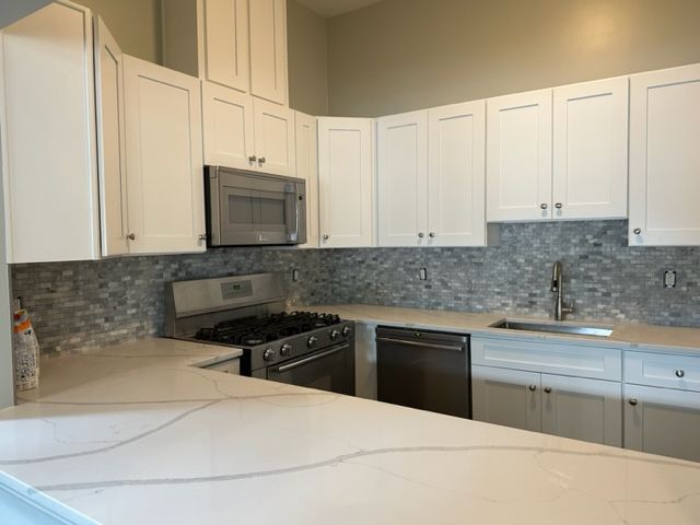 Kitchen with new paint