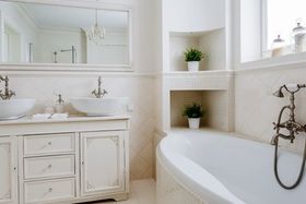 Bathroom sink and tub