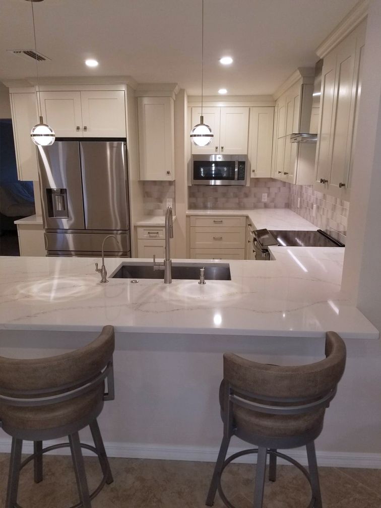 Kitchen with new cabinets