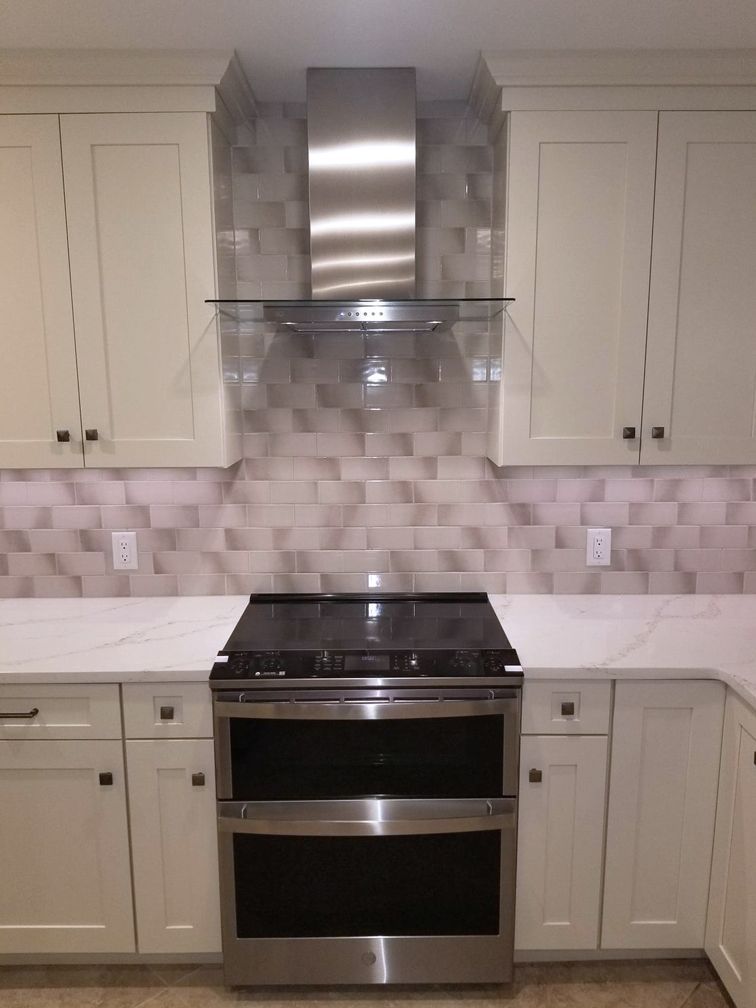 Kitchen with new tiles