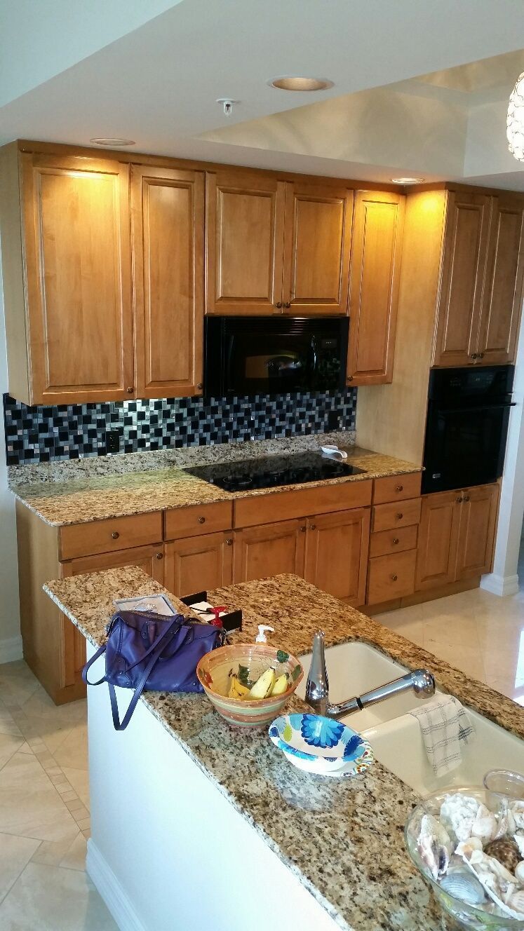 Kitchen with old cabinets