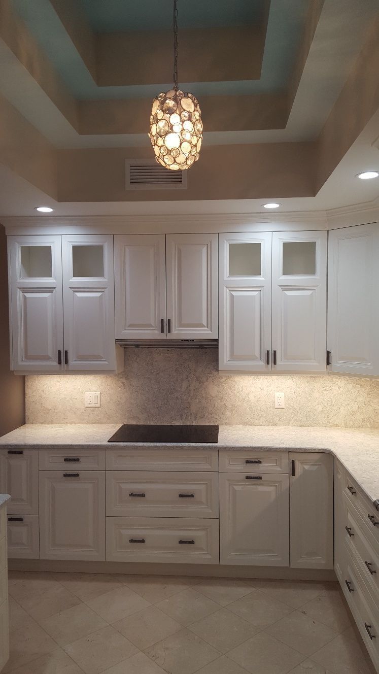 Kitchen with new cabinets