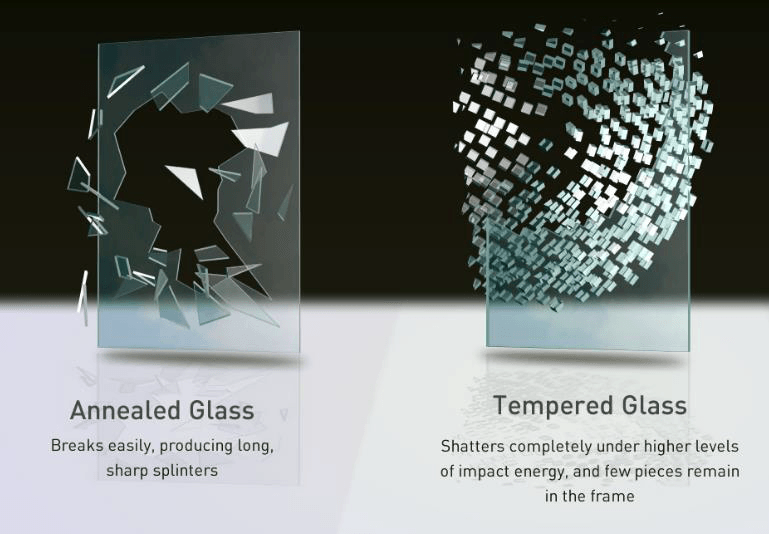 Annealed Glass and Tempered Glass