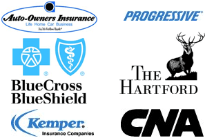 Auto Owners | Progressive | Blue Cross Blue Shield Medical Insurance | Hartford Insurance | Kemper Insurance | CNA Surety