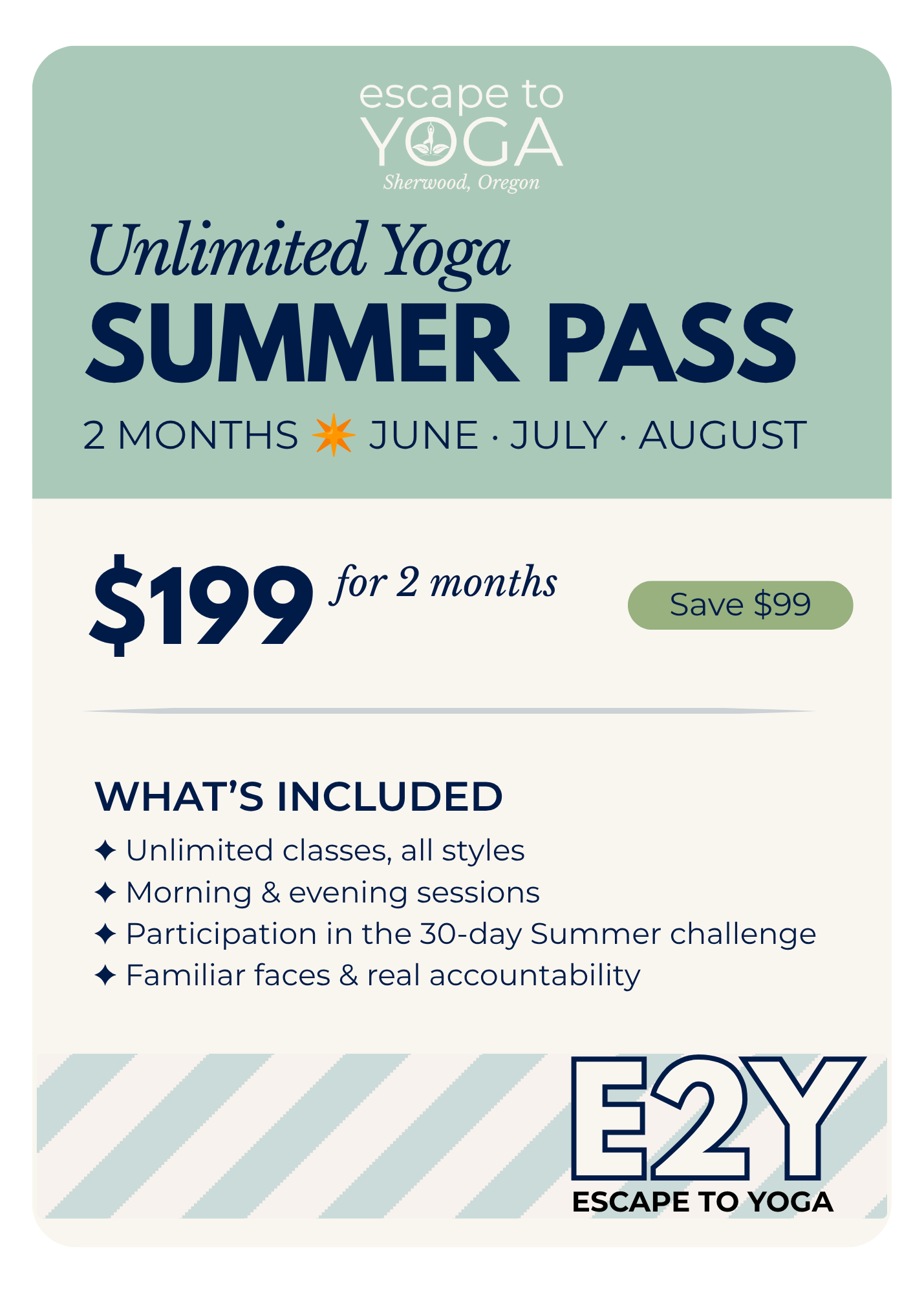 Unlimited Yoga Summer Pass