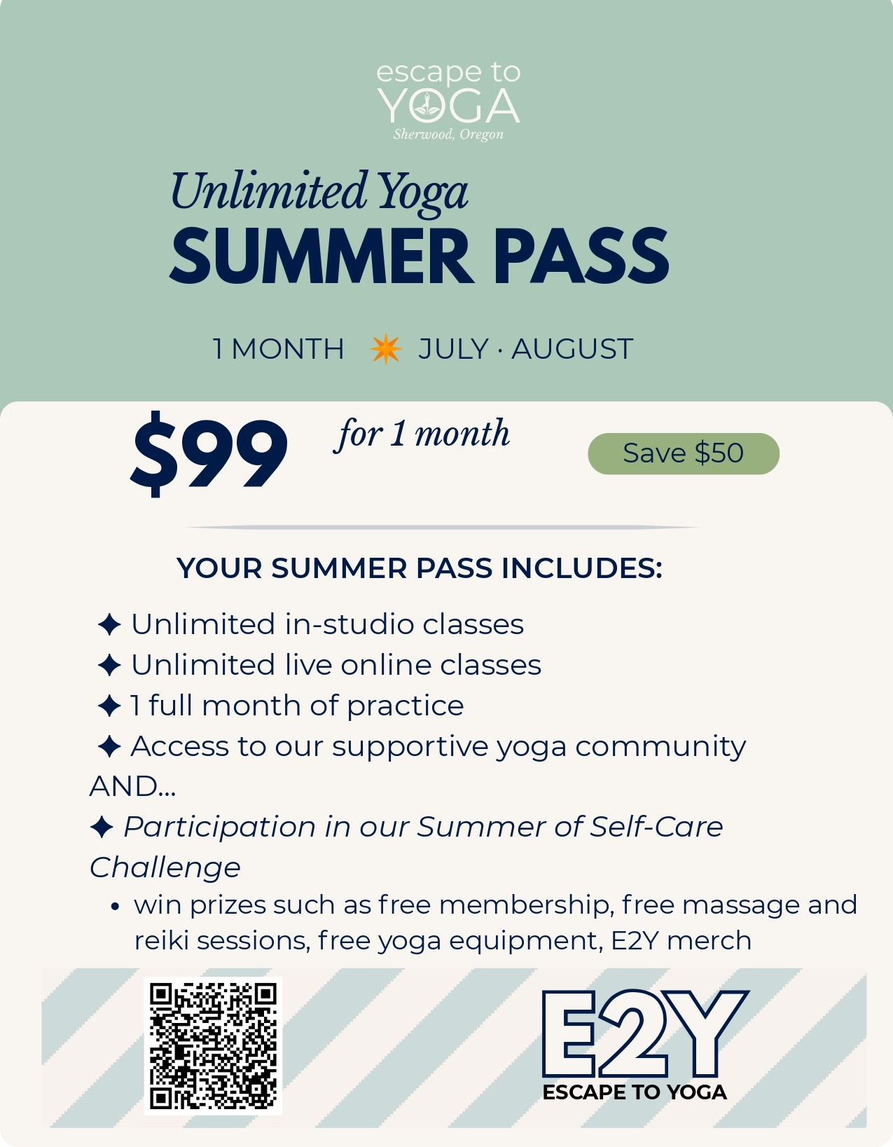 Unlimited Yoga Summer Pass