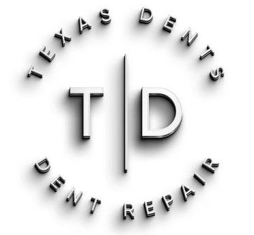 a black and white logo for texas dents dent repair