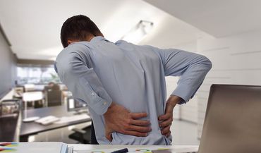 Man having back pain