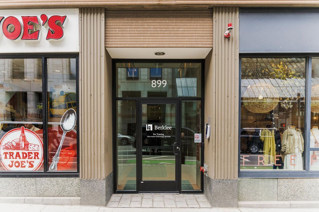 Trader Joe’s storefront with glass entrance and display windows