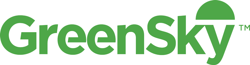 GreenSky logo in green text with a stylized green dome above 
