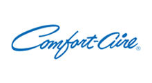 Comfort-Aire logo in blue cursive text on a white background