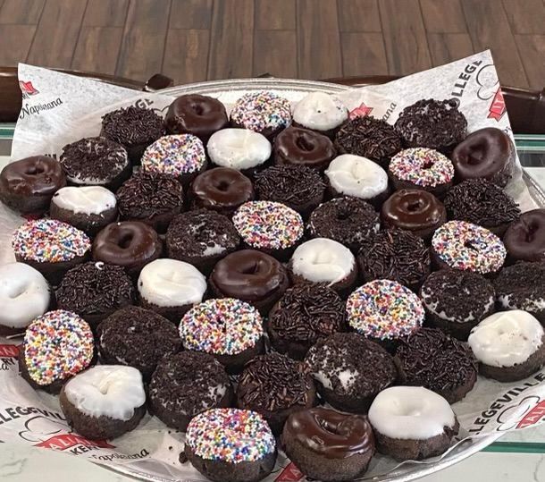 chocolate mini donuts