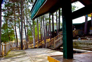 Restaurant outside deck