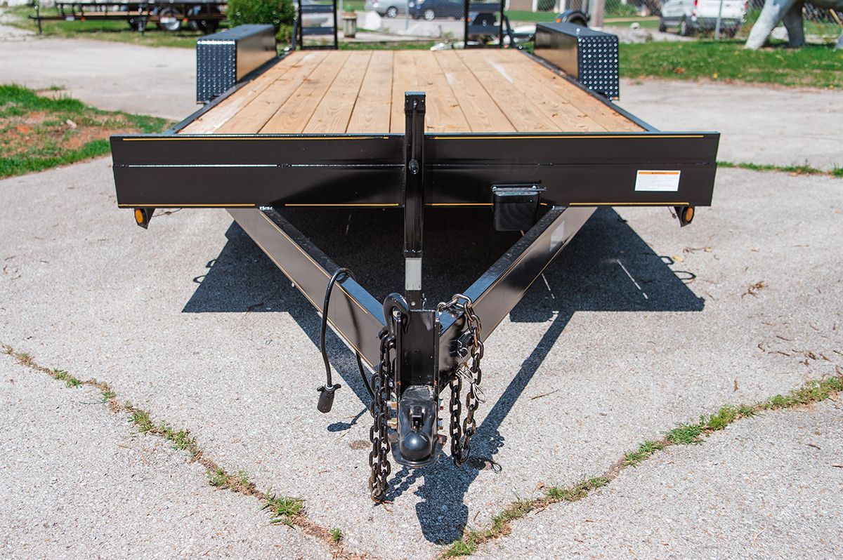 Equipment trailer wood floor