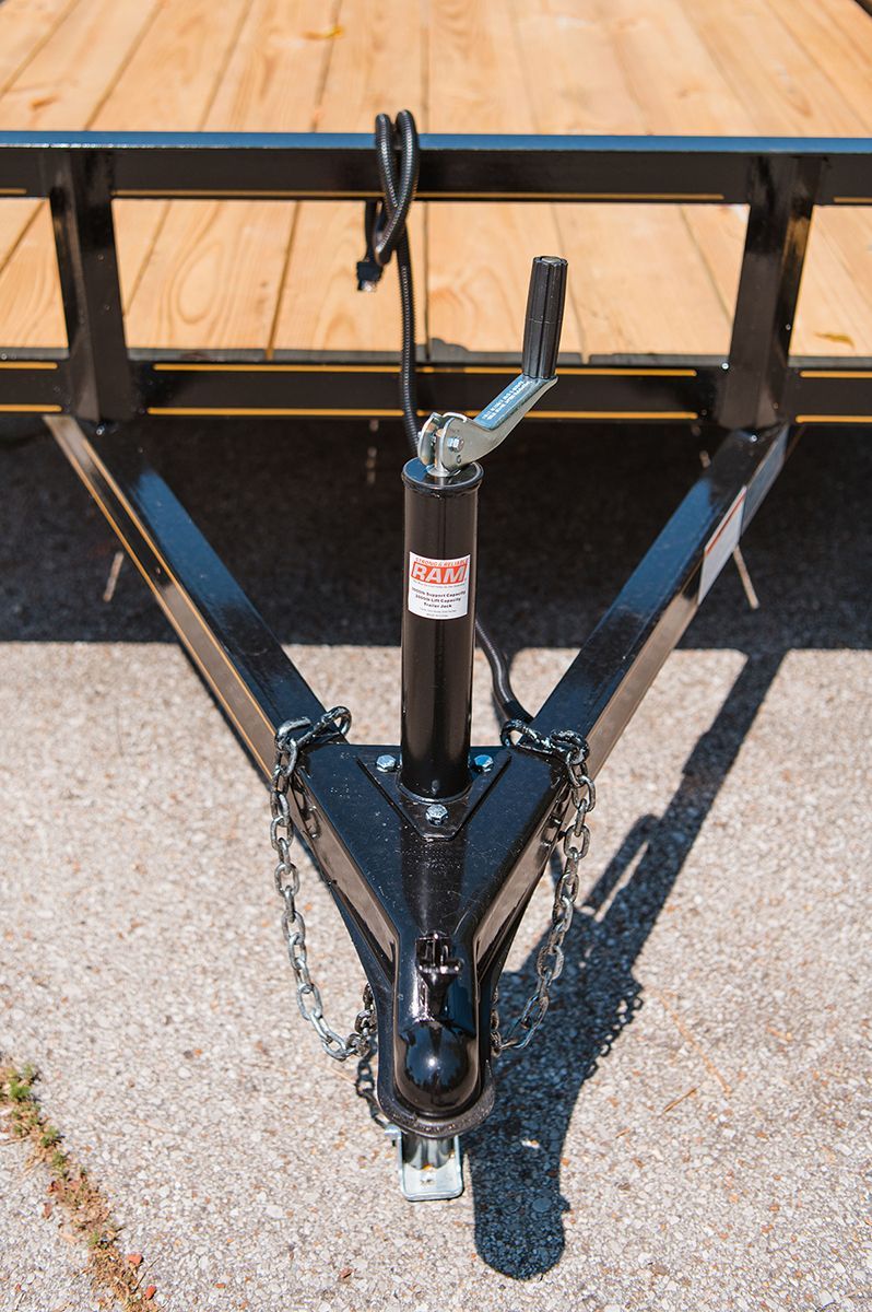 Equipment trailer tongue