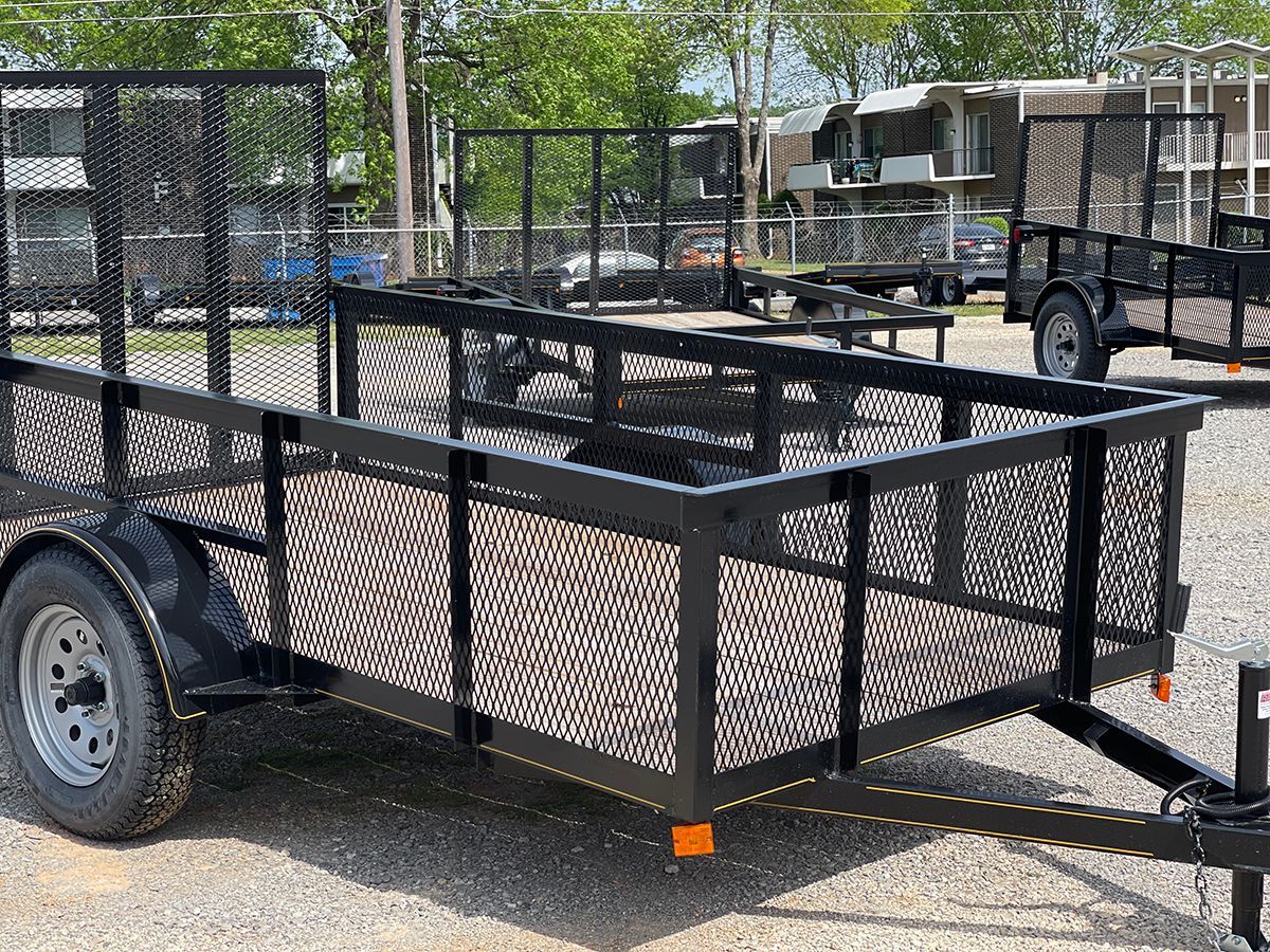 Leaf frame trailer single axle