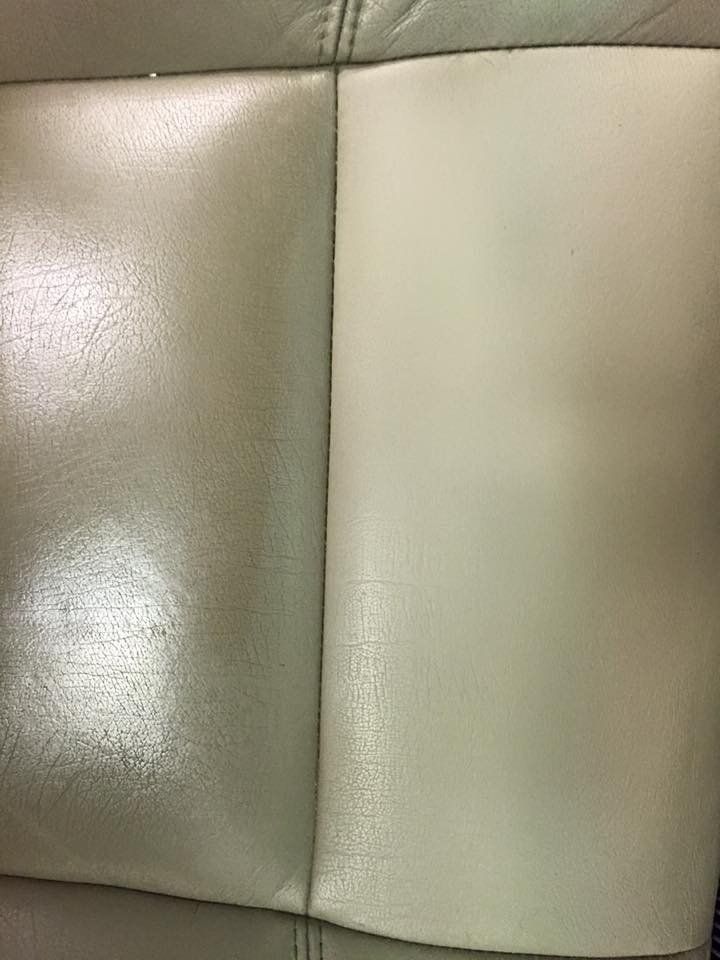 during leather restoration color