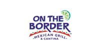 The logo for on the border mexican grill and cantina.
