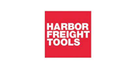 The harbor freight tools logo is red and white on a white background.