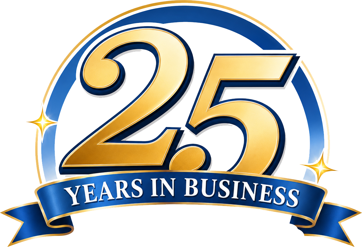 25 years in business