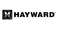 A black and white logo for hayward on a white background.