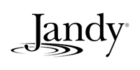 A black and white logo for a company called jandy.