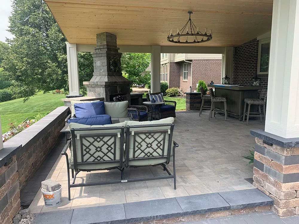 White waves crashing in turquoise ocean.