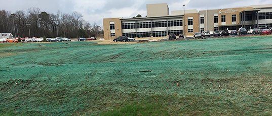 Commercial hydroseeding
