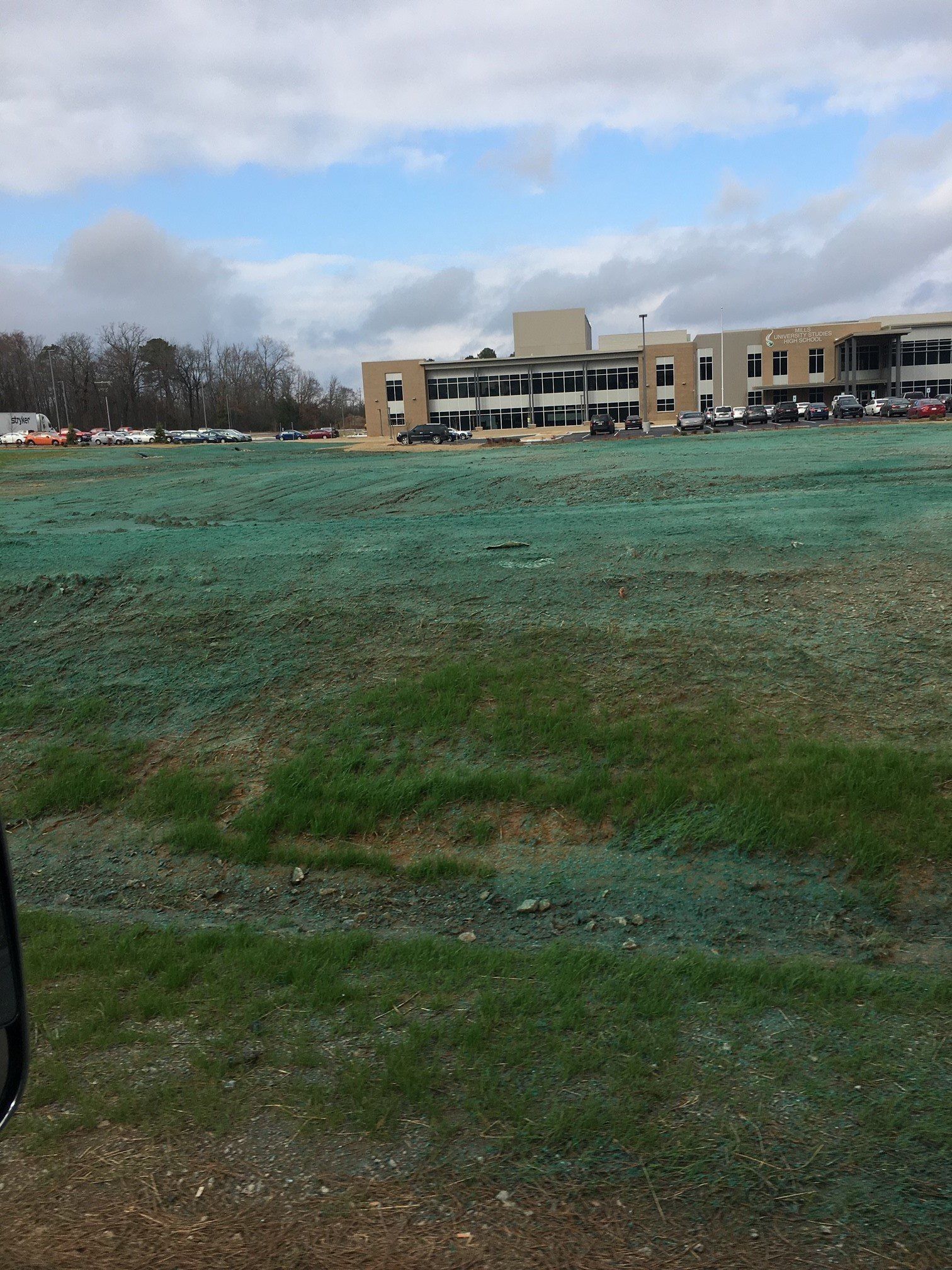 Commercial hydroseeding project