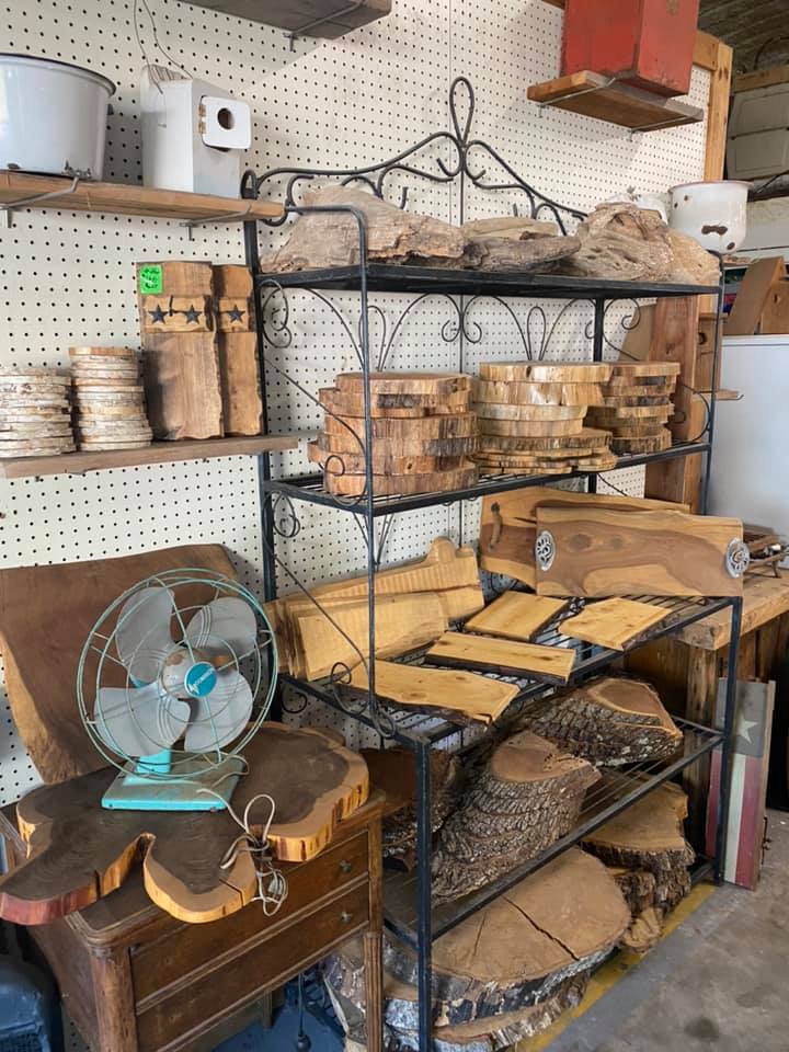 Live edge lumber designed products