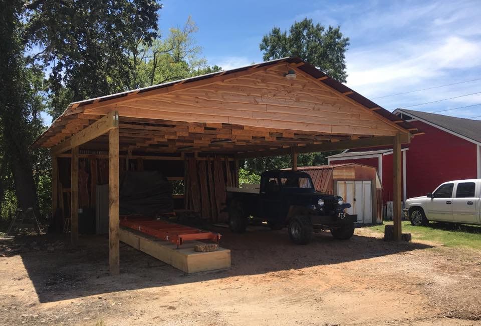Live edge lumber shop