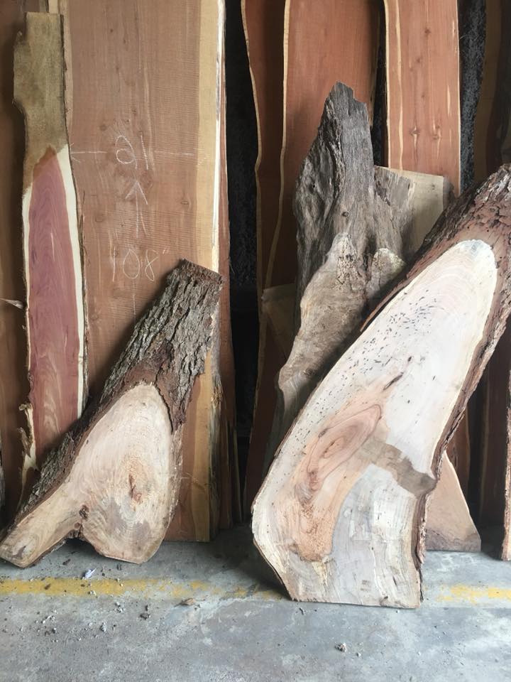 Live edge lumber