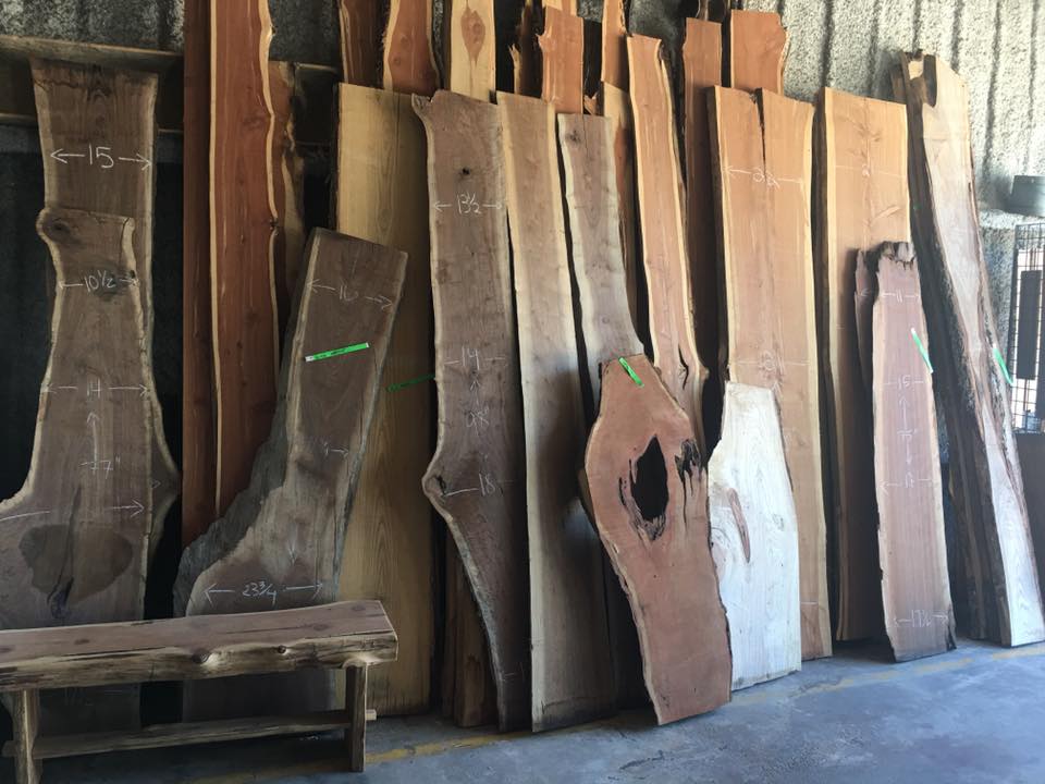 Live edge lumber