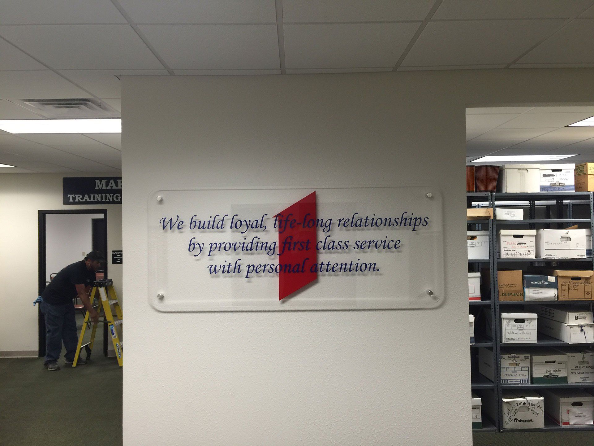 interior sign