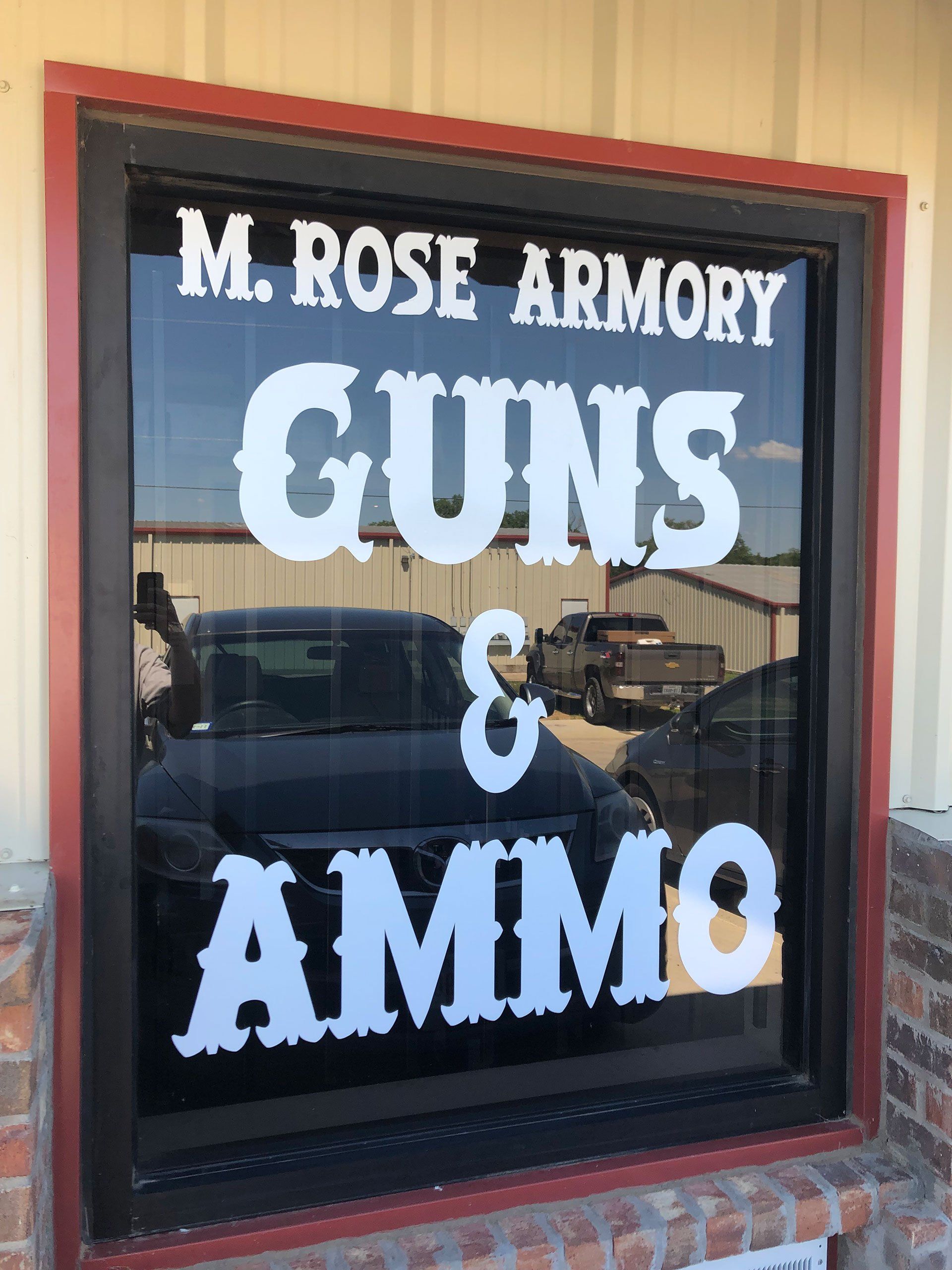 glass sign
