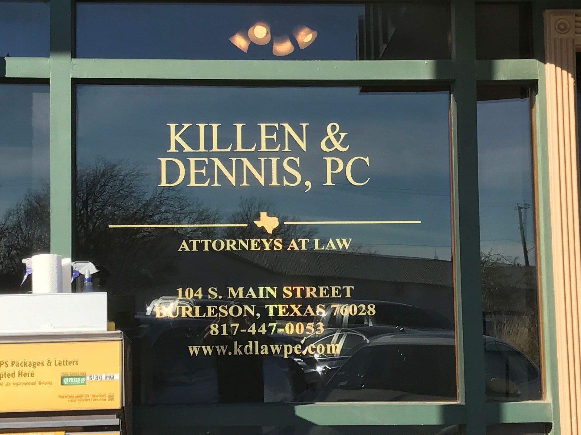 glass sign