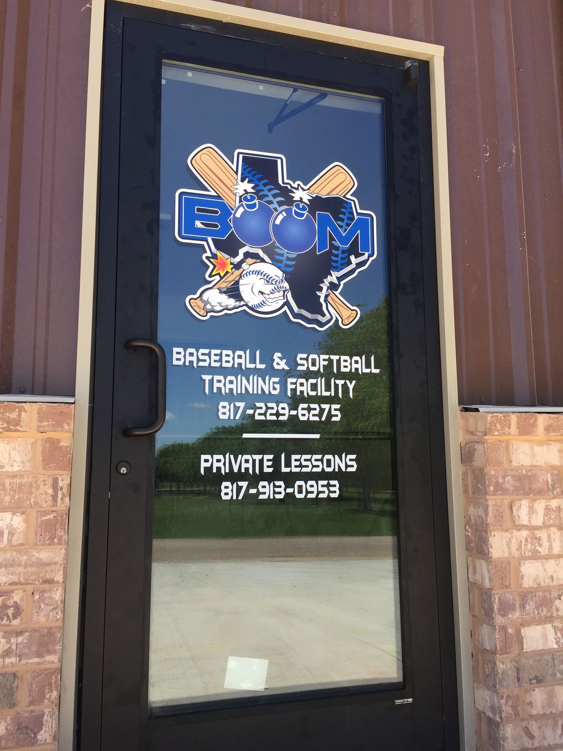 glass sign